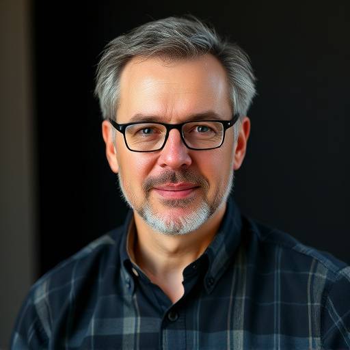 Ein professionelles Porträt von David Baumann, einem erfahrenen Musikproduzenten und Dozenten der Klangfabrik Zürich.